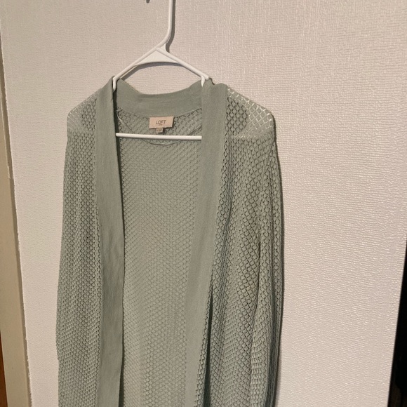 LOFT Cardigan Sheer Lace - Picture 3 of 5